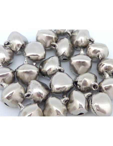 R-5 grelots en métal argenté 13mm