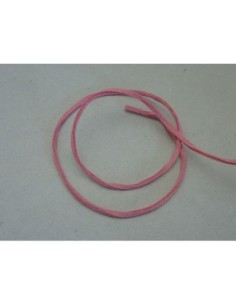 2m Cordon plat daim synthétique rose pâle 2,5mm 2