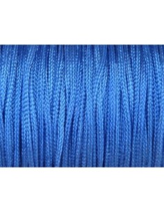 cordon nylon tressé 1mm bleu pour création de bijoux