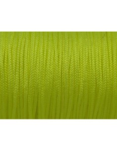 Cordon jaune fluo en nylon tressé de 1mm 2