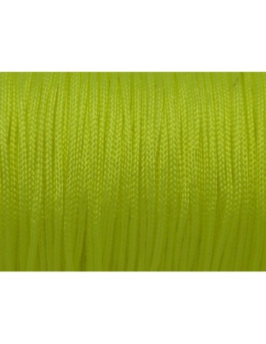 Cordon nylon pas cher jaune fluo en 1mm