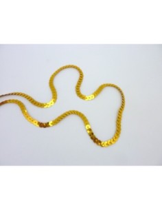 Ruban Galon sequin de couleur doré 6mm brillant 2