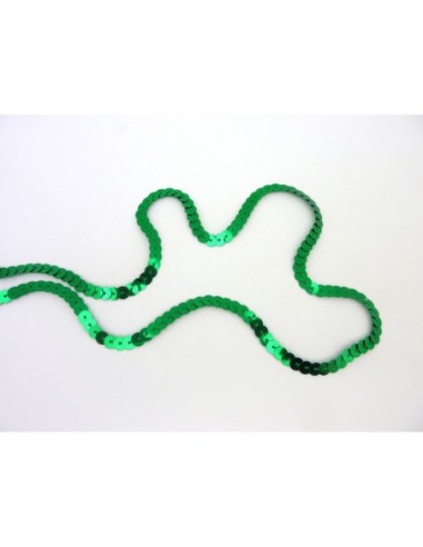 Ruban sequin vert 6mm