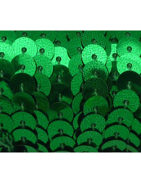 Galon sequin pas cher vert 6mm