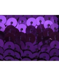 2m Ruban Galon sequin de couleur violet 6mm brillant
