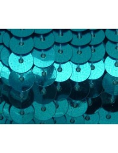 R-2m Ruban Galon sequin de couleur bleu turquoise 6mm...