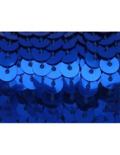 Ruban sequin bleu roi 6mm