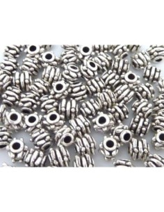 R-5 Perles cylindre, tube, tonneau 5,5mm avec comme des...