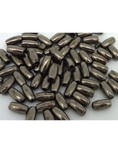 R-10 Perles grain de riz, ovale, olive en métal... 2