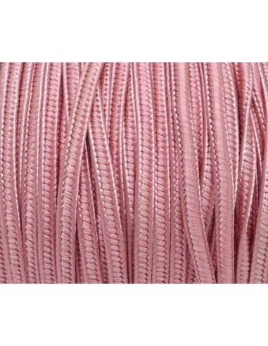 Ruban soutache 4mm rose dragée