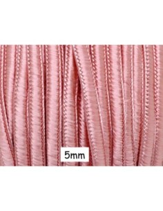Ruban soutache rose dragée 5mm