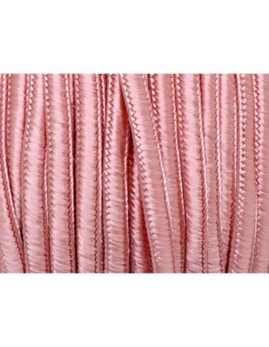 Cordon soutache rose dragée 5mm
