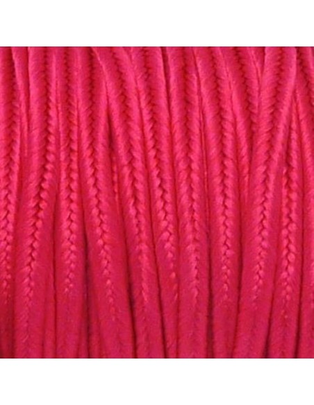 Ruban soutache rose fuchsia 3mm