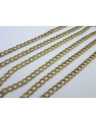 R-20cm de chaîne double maillon forçat 7,6mm en...