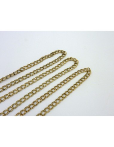 R-20cm de chaîne double maillon forçat 7,6mm en...