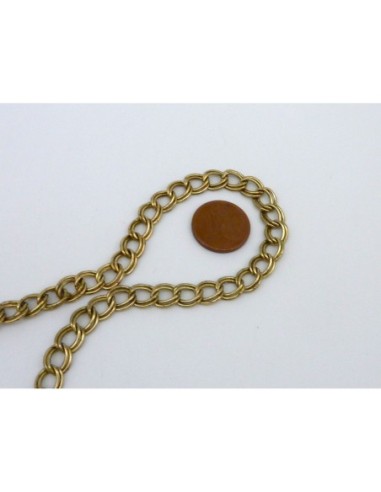 R-20cm de chaîne double maillon forçat 7,6mm en...