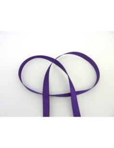 Ruban galon plat satiné de couleur violet 9,5mm