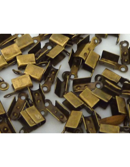 Serre fil de couleur bronze pour cordon de 1mm Serre fil de couleur bronze pour cordon de 1mm