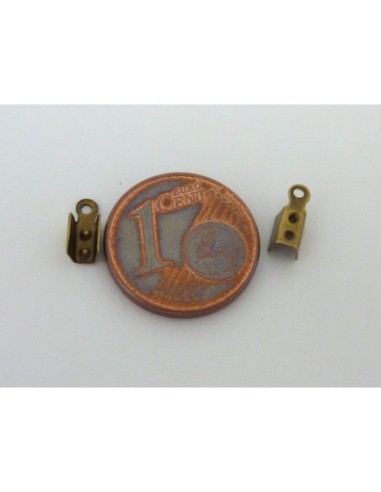 Embout serre fil de couleur bronze pour cordon de 1mm pas cher