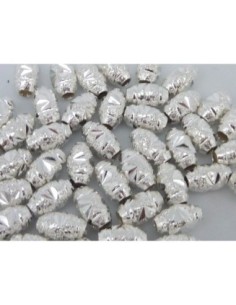 R-5 Perles grain de riz, olive brillantes 8,3mm x 4,8mm...