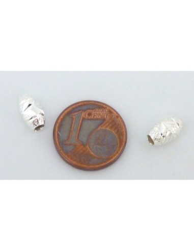 R-5 Perles grain de riz, olive brillantes 8,3mm...