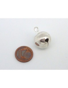 R-Gros Grelot 19mm en métal argenté brillant 2