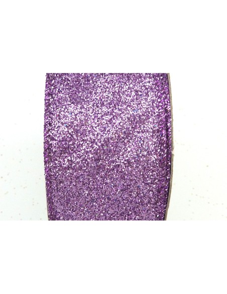 Ruban à paillettes de couleur violet, parme