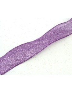 Ruban à paillettes de couleur violet, parme 2