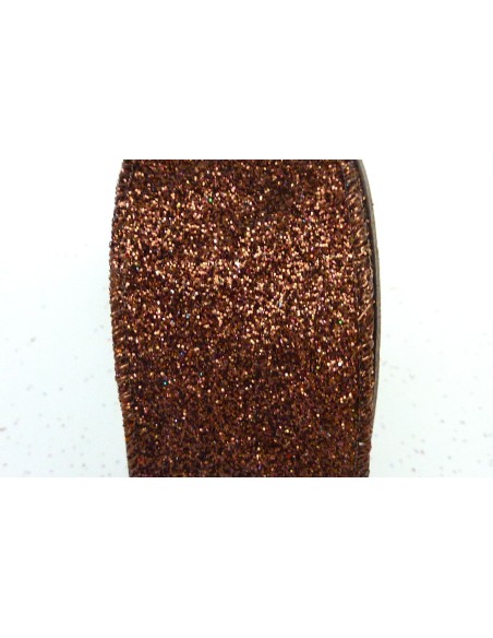 Ruban à paillettes de couleur marron pas cher Ruban à paillettes de couleur marron pas cher