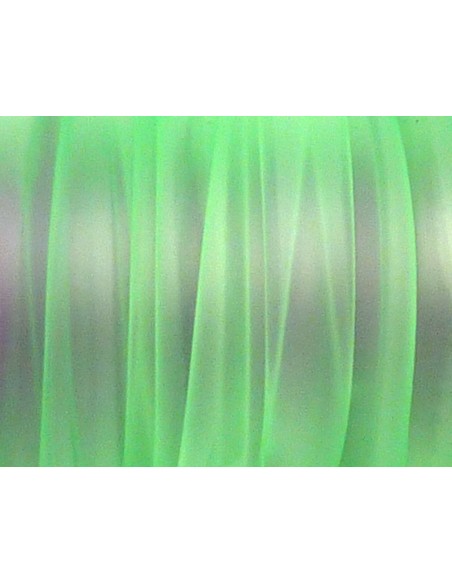 50 cm Cordon PVC, caoutchouc plat largeur 1cm vert transparent