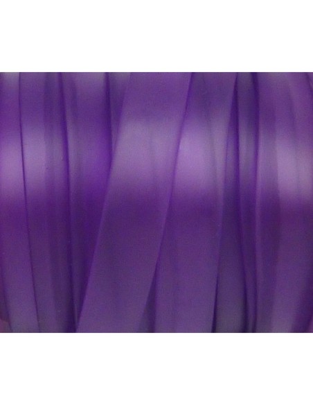 50 cm Cordon PVC, caoutchouc plat largeur 1cm violet transparent