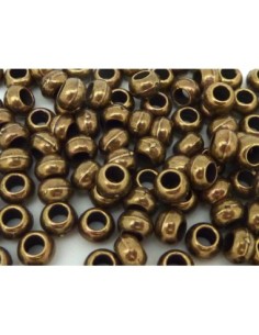 Perle bronze à gros trou