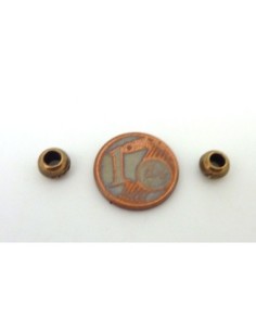 Perle bronze à gros trou 2