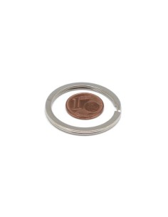 Anneau porte clé argenté 32mm pour sac, porte clé, création DIY 2