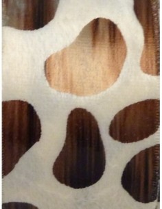 Galon velours 4cm de large motif léopard 2