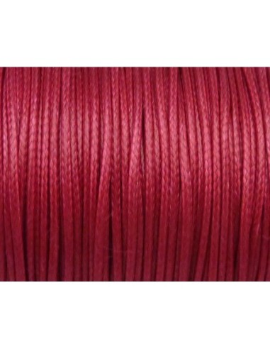 cordon imitation cuir souple et résistant 1mm rose fuchsia