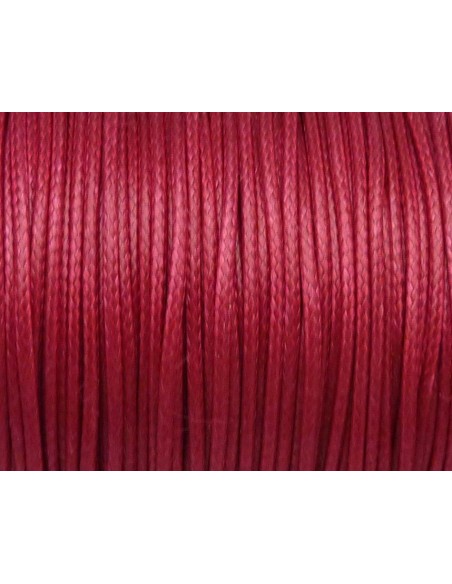 cordon imitation cuir souple et résistant 1mm rose fuchsia