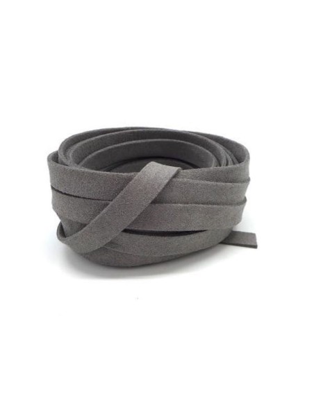 Lanière suédine gris 10mm pas chère pour création diy Lanière suédine gris 10mm pas chère pour création diy