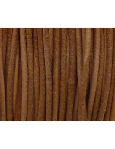 Cordon cuir marron pour bijoux