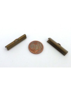 10 Embout griffe 25mm serre ruban, lacet, fil cordon en... 2