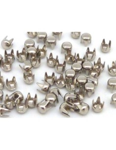 R-70 clous griffe rond en métal argenté 3mm pour customiser 2