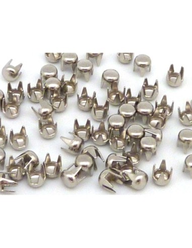 R-70 clous griffe rond en métal argenté 3mm...
