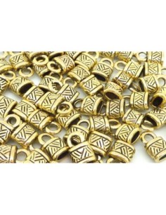 Embout pour lanière cuir de 4mm doré pâle 2