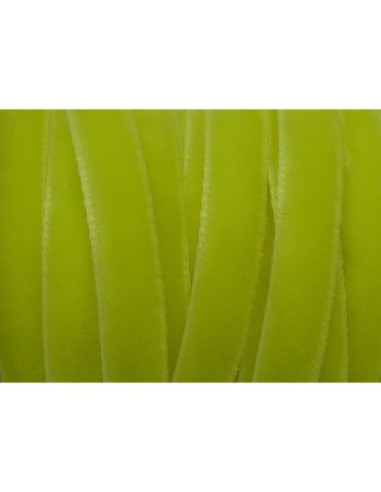 Ruban galons velours pas cher jaune fluo