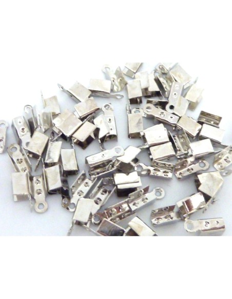 Embout serre fil en métal couleur argenté 2,6mm x 7,5mm