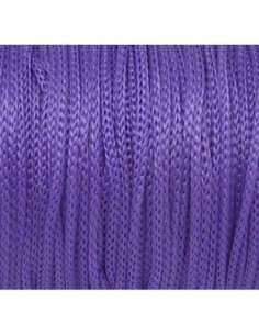 Fil nylon tressé souple 1mm mauve pour bijoux