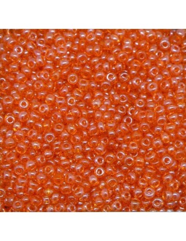 Mini perle de rocaille orange 2mm pour broderie