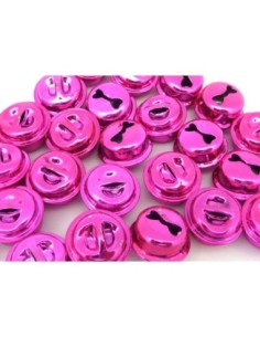 R-2 grelots soupière 15,8mm en métal couleur rose vif