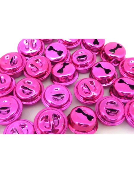 R-2 grelots soupière 15,8mm en métal couleur rose vif