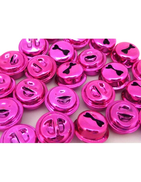 R-2 grelots soupière 15,8mm en métal couleur rose vif